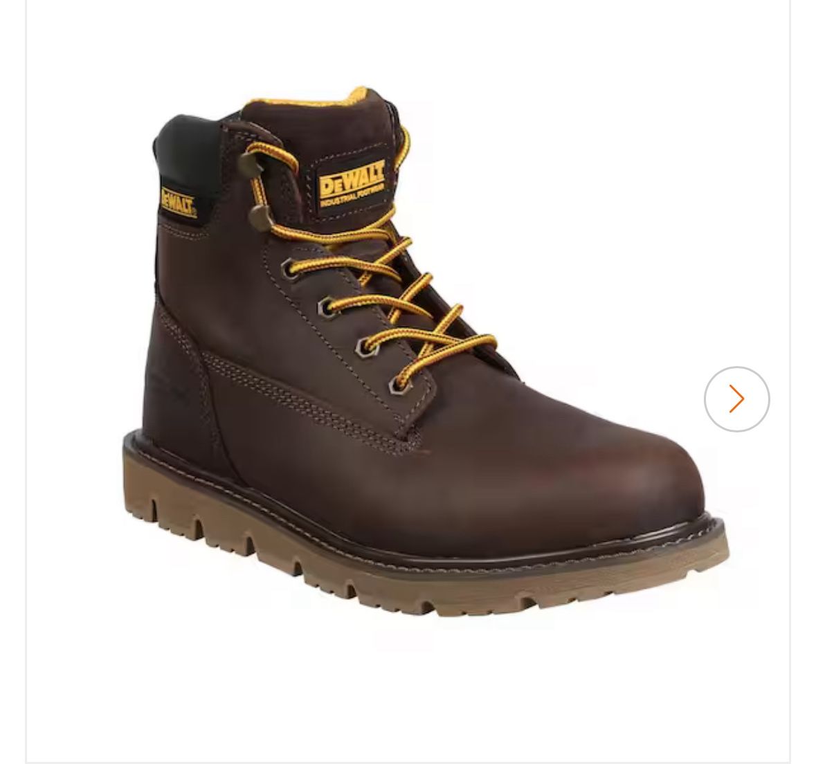 Men's Flex 6'' Work Boots - Steel Toe - Brown Palm Crazy Size 9 M