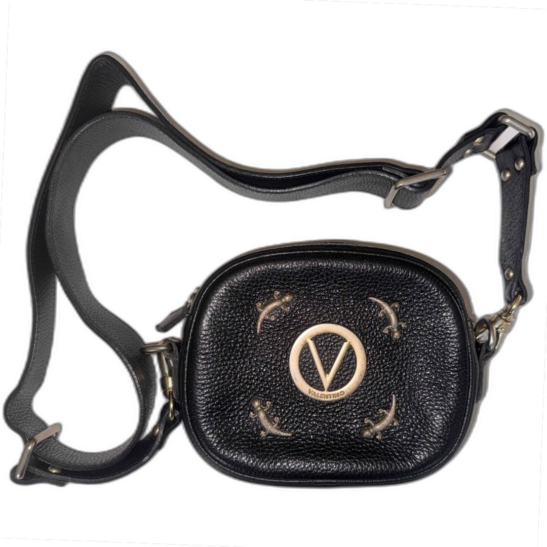 Valentino By Mario Valentino Black Leather Crossbody