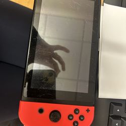 Used Nintendo Switch With Pink Side. 