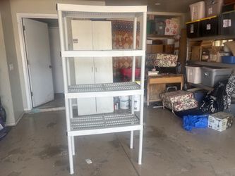 White Plastic Storage shelf