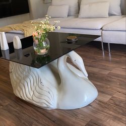 RARE ART DECO SWAN TABLE 