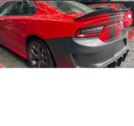 For 15-23 Dodge Charger w/ Hellcat Spoiler Add On Upon Style Matte Trunk Spoiler