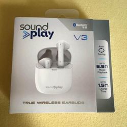 Soundplay V3 Blutooth Wireless Earbuds With Charging Case