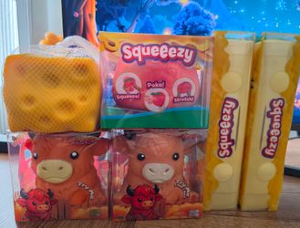 Squishy ( Highland Cow, Butter, Cheese, and Peach)