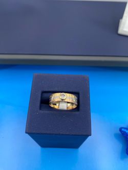 18K Three-Tone Gold Ring for Women