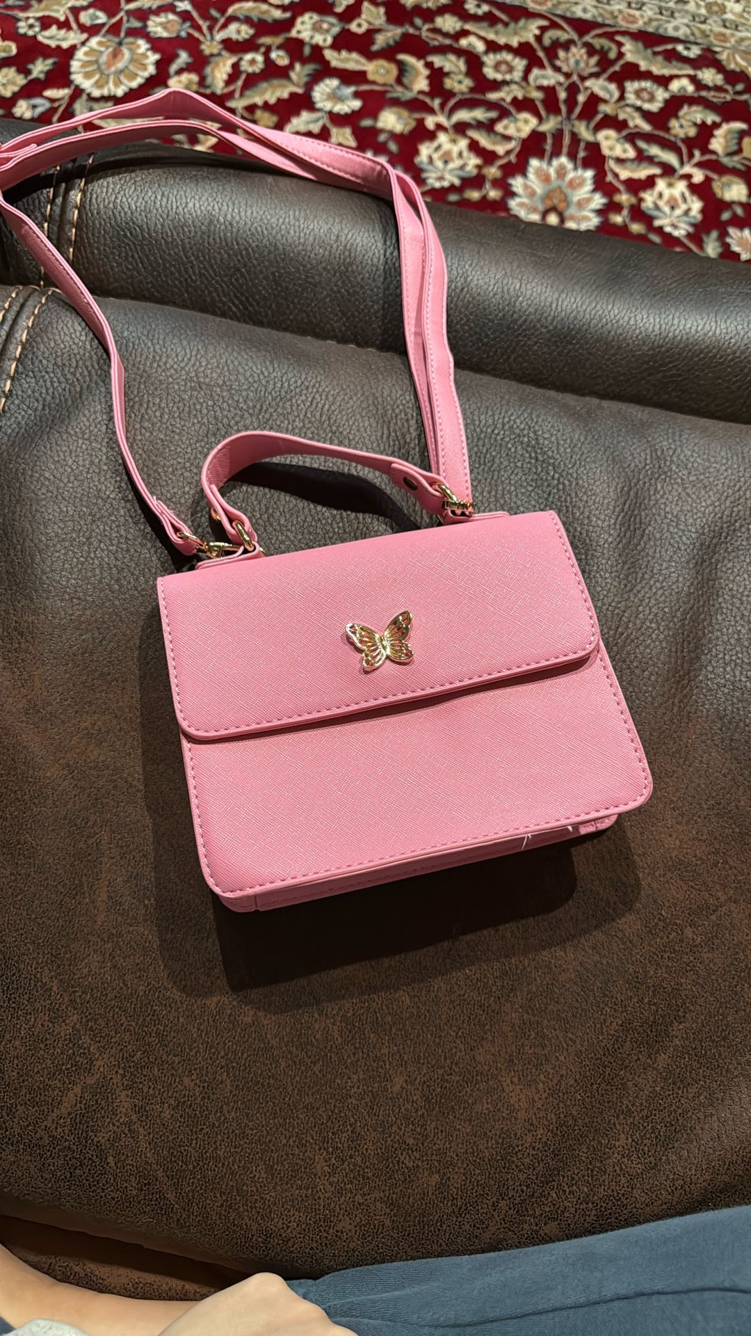 Pink Butterfly Purse 