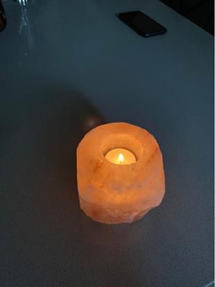 4”x4” Himalayan Sea Salt Candle Holder