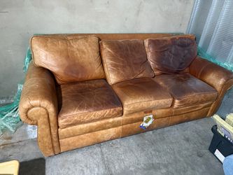 Ethan allen couch leather