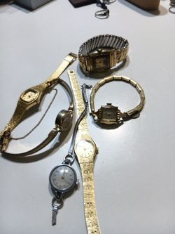 Six vintage watches