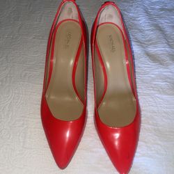 Michael Kors Red/Orange/coral Pumps Size 9