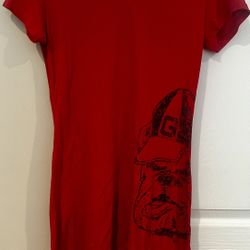  UGA Bulldogs Soffe Polo Dress – Size Large – Women’s Red Game Day Dress