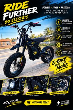 T110 Electric Dirt Bike E-Bike