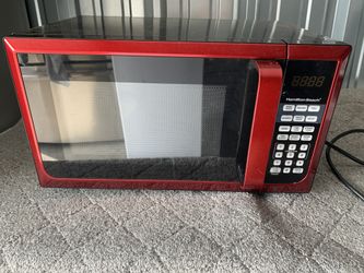 Red Hamilton Beach Microwave