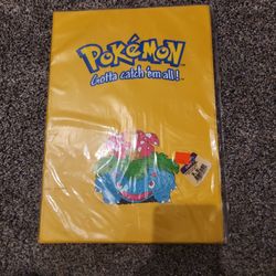 Vintage VTG Pokémon Gotta Catch’Em All! Venusaur Yellow WotC Card Holder Binder