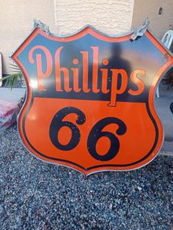 Porcelain gas sign