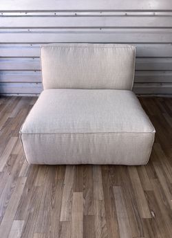 Restoration Hardware Gray COMO Modular Armless Chair⚡️