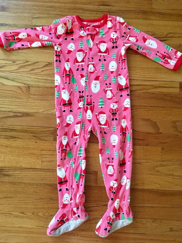carter's white christmas pajamas