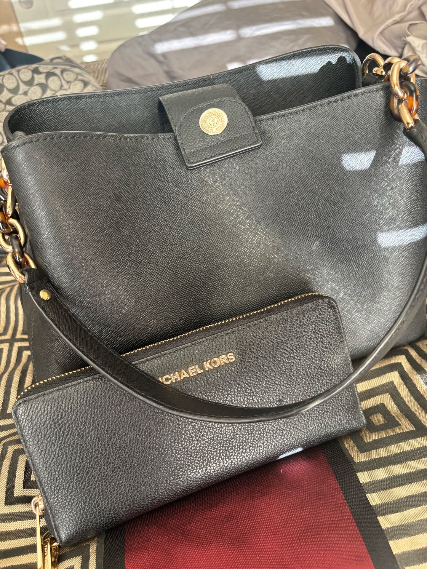 Michael Kors purse with wallet