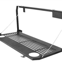 Non-Destructive Installation Wrangler JK Tailgate Table for 2007-2018 Jeep Wrangler JK JKU Rear Door Foldable Storage Shelf MOLLE Panel Tailgate Stora