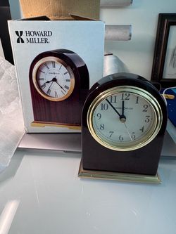 Howard Miller Desk Clock with Original Box