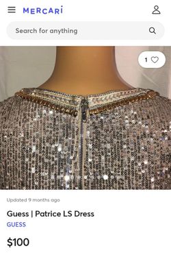 Beautiful Guess XS Silver Sequin Dress for Sale in Sunset Valley, TX -  OfferUp