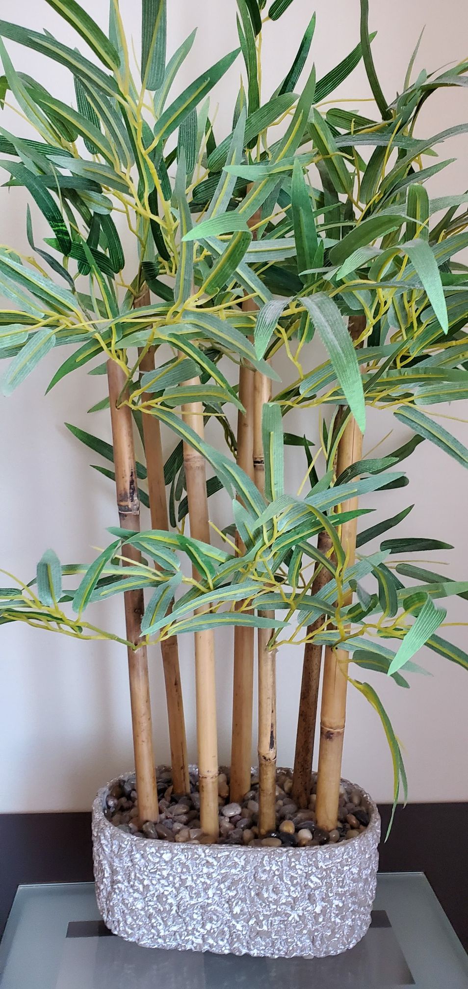 Fake bamboo plant