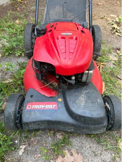 Troy built lawn mower