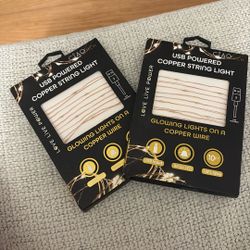 2 USB Powered Copper String Light 