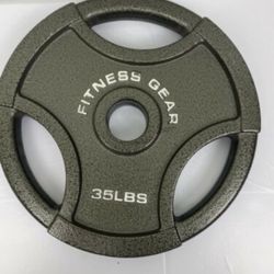 New 35lb Olympic Weight Plates 2” Barbell Weightlifting 