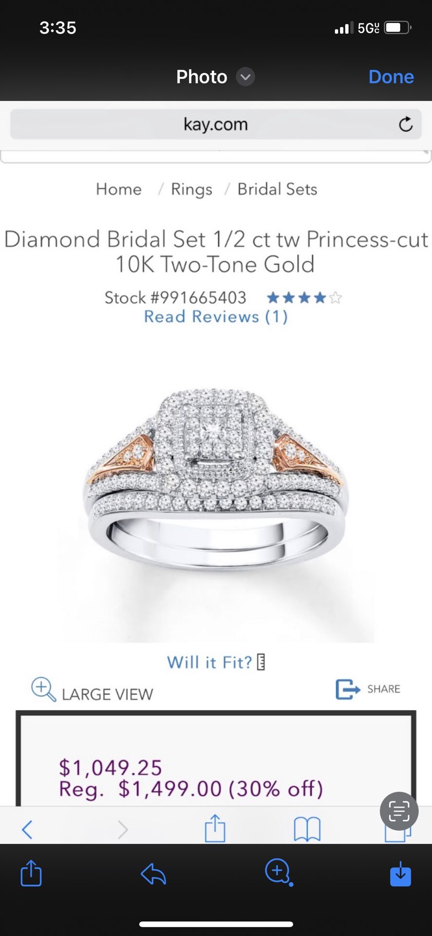 Engagement Ring/Wedding Ring