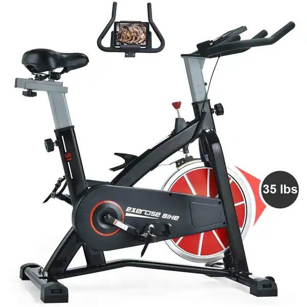 SYRINX Exercise Bike Indoor Cycling Bike Stationary Bikes for Home Gym Fitnes