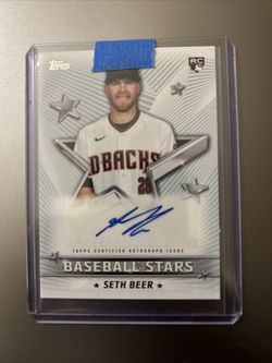 2022 Topps Series 1 Seth Beer Baseball Stars Rookie RC Auto Autograph #BSA-SB
