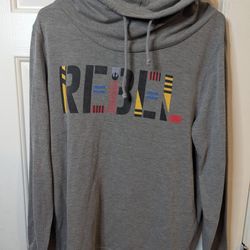 Women's Star Wars Rebel Logo Cowl Neck Gray Hoodie Pullover Size XL