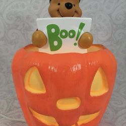 Disney Winnie The Pooh Jack-O-Lantern Pumpkin Light Up