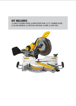 Dewalt sliding miter saw