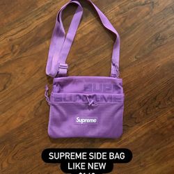 Supreme Purple Side Bag Never Used