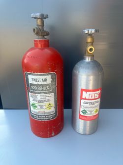 2 Empty Aluminum Canister/ Bottles Car Racing Part make offer for both or just one