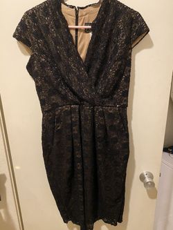 Sparkly Black Evening Dress With Bow