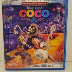 $5 DISNEY BLU RAY MOVIE. COCO. BLU RAY ONLY. NO DIGITAL. $5 OR TRADE FOR A MOVIE TITLE I DO NOT ALREADY OWN.
