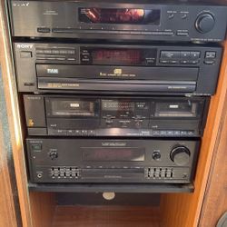 Sony Stereo With Pilot Speakers, etc.