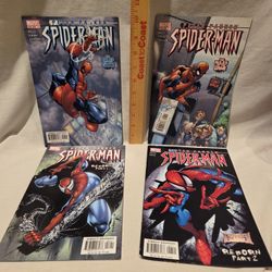 VTG 2003 Peter Parker "Spider-Man" Reborn Part 1&2. & The Rules Of The Game  1&2 Marvel 