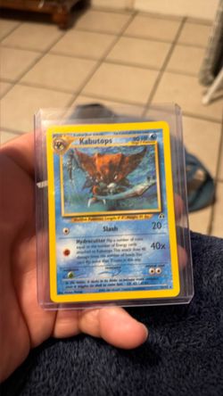 Kabutops Pokémon Card in Hard Case