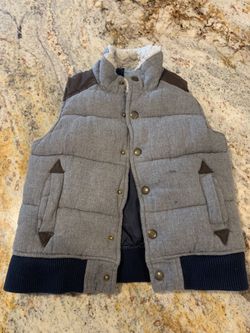 Blue gray 3t boys coat jacket vest baby gap