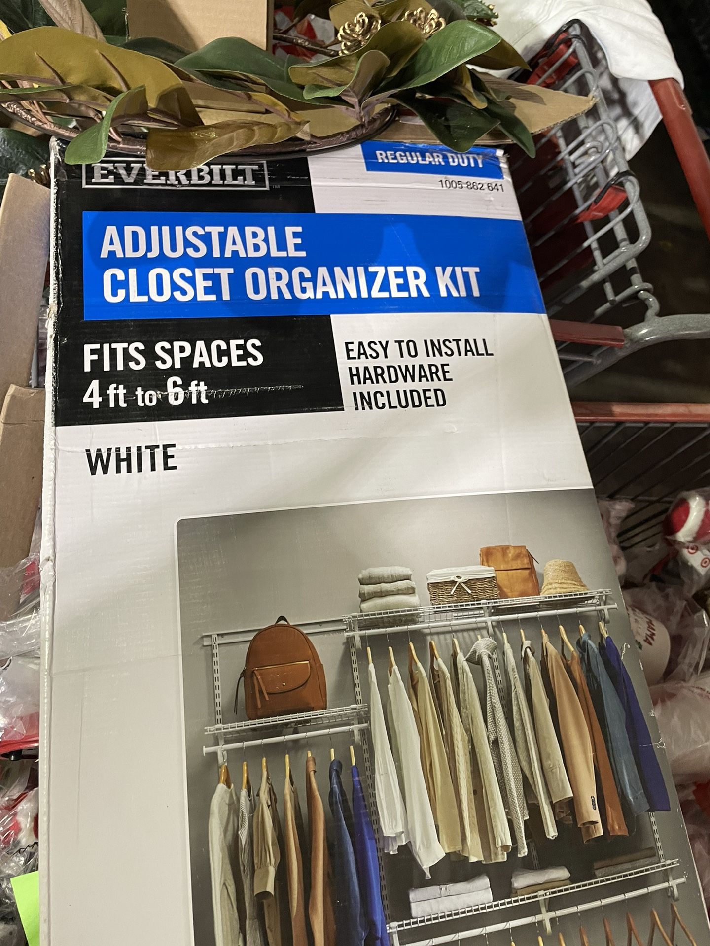 4 ft. - 6 ft. Regular Duty Closet Organizer Kit