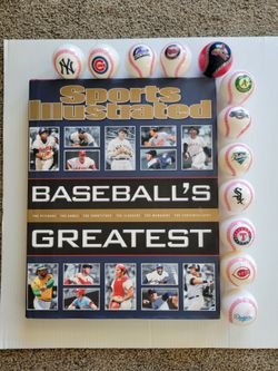 Sports Illustrated "Baseball's Greatest" + 12-Piece MLB Logo Ball Set!