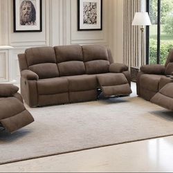 💥FREE DELIVERY💥Brand New  3PC Reclining Sofa Loveseat Chair Set