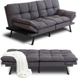Charcoal Grey Convertible Futon 