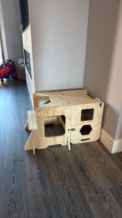 Toddler desk and kitchen stand