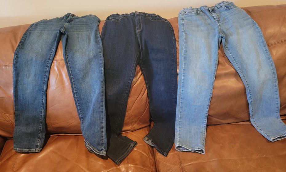 3 Pair - Children's Place Boys Size 10 Stretch Jeans