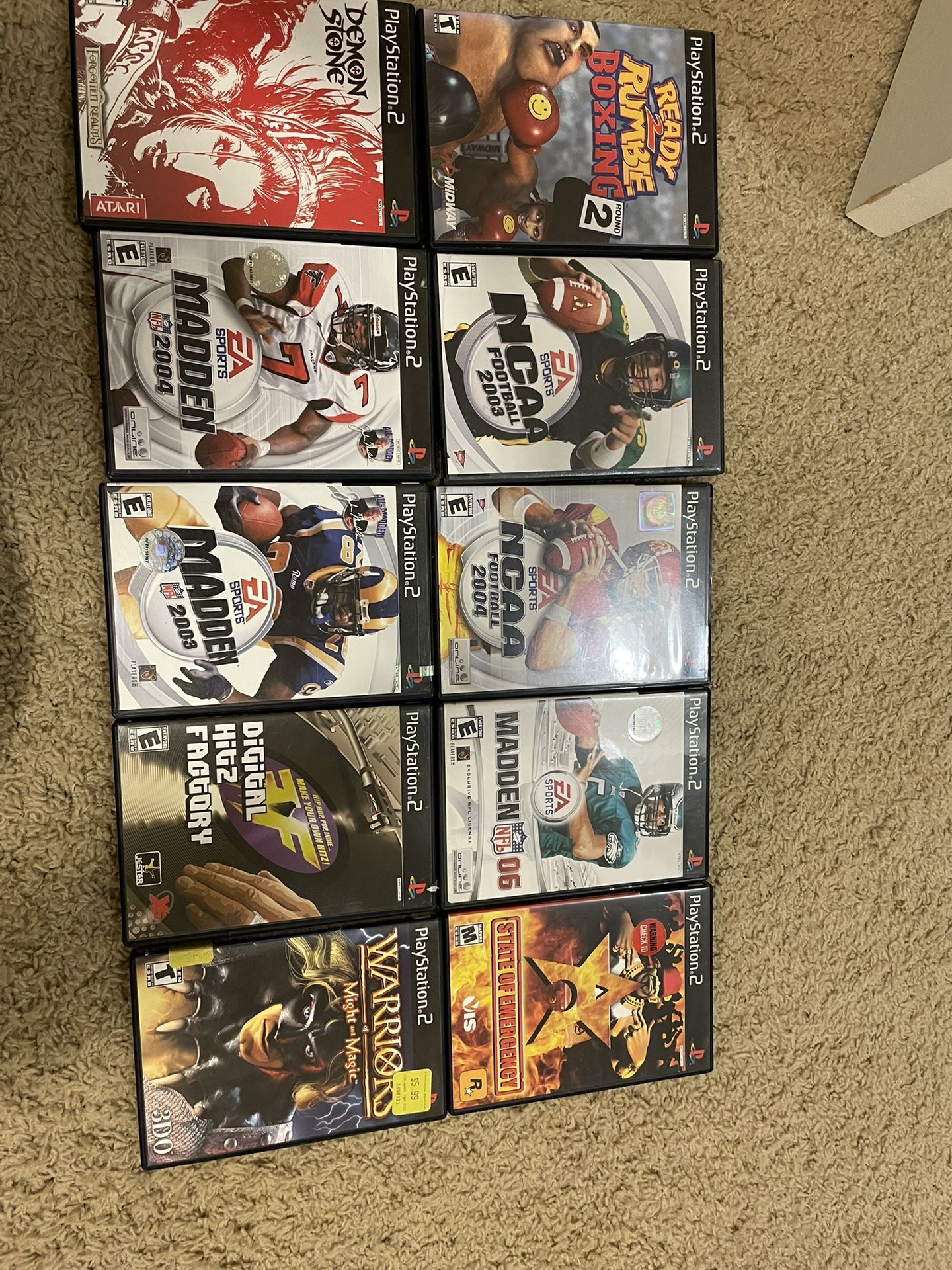 Lot Of 10 PS2 (PlayStation 2) Games